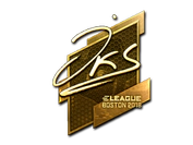 Sticker | jks (Gold) | Boston 2018 image