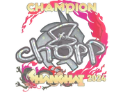 Sticker | chopper (Glitter, Champion) | Shanghai 2024 image