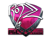 Sticker | ropz (Foil) | Krakow 2017 image