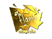 Sticker | flamie (Gold) | Cologne 2016 image