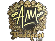 Sticker | AW (Gold) | Budapest 2025 image