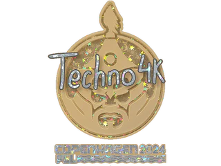 Sticker | Techno4K (Glitter) | Copenhagen 2024