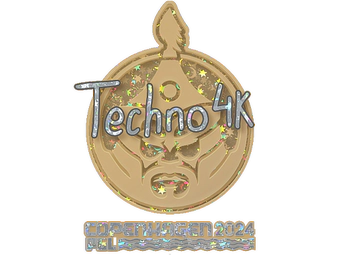 Sticker | Techno4K (Glitter) | Copenhagen 2024 image