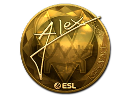 Sticker | ALEX (Gold) | Katowice 2019 image