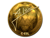 Sticker | ALEX (Gold) | Katowice 2019 image
