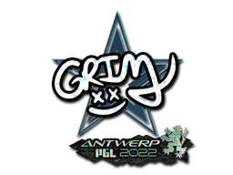 Sticker | Grim (Glitter) | Antwerp 2022 image