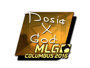 Sticker | Dosia (Gold) | MLG Columbus 2016 image