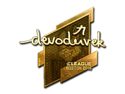 Sticker | devoduvek (Gold) | Boston 2018 image