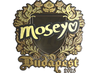 Sticker | Moseyuh (Gold) | Budapest 2025 image