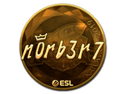 Sticker | n0rb3r7 (Gold) | Katowice 2019 image