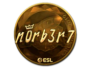 Sticker | n0rb3r7 (Gold) | Katowice 2019 image