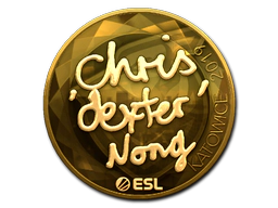Sticker | dexter (Gold) | Katowice 2019 image