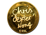 Sticker | dexter (Gold) | Katowice 2019 image