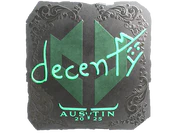 Sticker | decenty (Foil) | Austin 2025 image