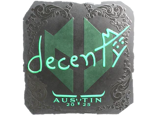 Sticker | decenty (Foil) | Austin 2025