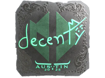 Sticker | decenty (Foil) | Austin 2025 image