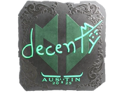 Sticker | decenty (Foil) | Austin 2025 image