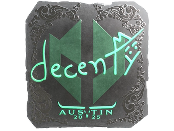 Sticker | decenty (Foil) | Austin 2025 image