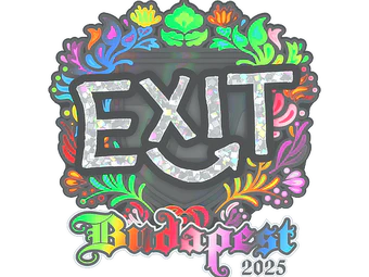 Sticker | exit (Holo) | Budapest 2025 image