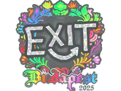 Sticker | exit (Holo) | Budapest 2025 image