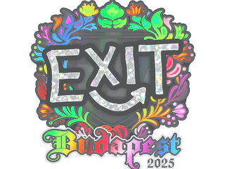 Sticker | exit (Holo) | Budapest 2025