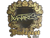 Sticker | XANTARES (Gold) | Budapest 2025 image