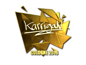 Sticker | karrigan (Gold) | Cologne 2016 image