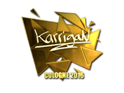 Sticker | karrigan (Gold) | Cologne 2016 image