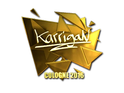 Sticker | karrigan (Gold) | Cologne 2016 image