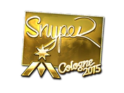 Sticker | SnypeR (Gold) | Cologne 2015 image