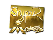 Sticker | SnypeR (Gold) | Cologne 2015 image