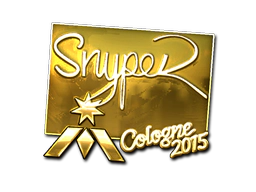 Sticker | SnypeR (Gold) | Cologne 2015 image