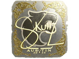 Sticker | skullz (Gold) | Austin 2025 image