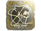 Sticker | skullz (Gold) | Austin 2025 image