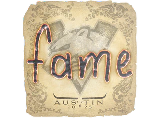 Sticker | fame | Austin 2025