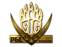 Sticker | BIG (Gold) | Krakow 2017 image
