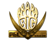 Sticker | BIG (Gold) | Krakow 2017 image