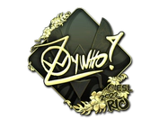 Sticker | ZywOo (Gold) | Rio 2022 image
