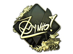 Sticker | ZywOo (Gold) | Rio 2022 image