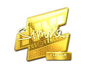 Sticker | s1mple (Gold) | Atlanta 2017 image