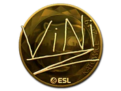 Sticker | VINI (Gold) | Katowice 2019 image
