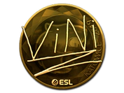 Sticker | VINI (Gold) | Katowice 2019 image