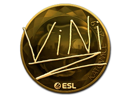 Sticker | VINI (Gold) | Katowice 2019 image