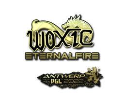 Sticker | woxic (Gold) | Antwerp 2022 image