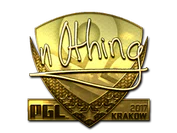 Sticker | n0thing (Gold) | Krakow 2017 image