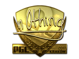 Sticker | n0thing (Gold) | Krakow 2017 image