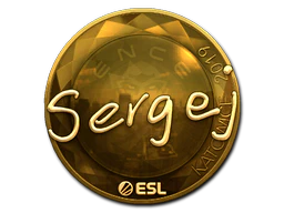 Sticker | sergej (Gold) | Katowice 2019 image