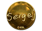 Sticker | sergej (Gold) | Katowice 2019 image