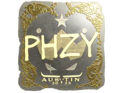 Sticker | phzy (Gold) | Austin 2025 image
