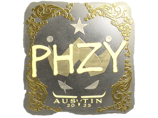 Sticker | phzy (Gold) | Austin 2025